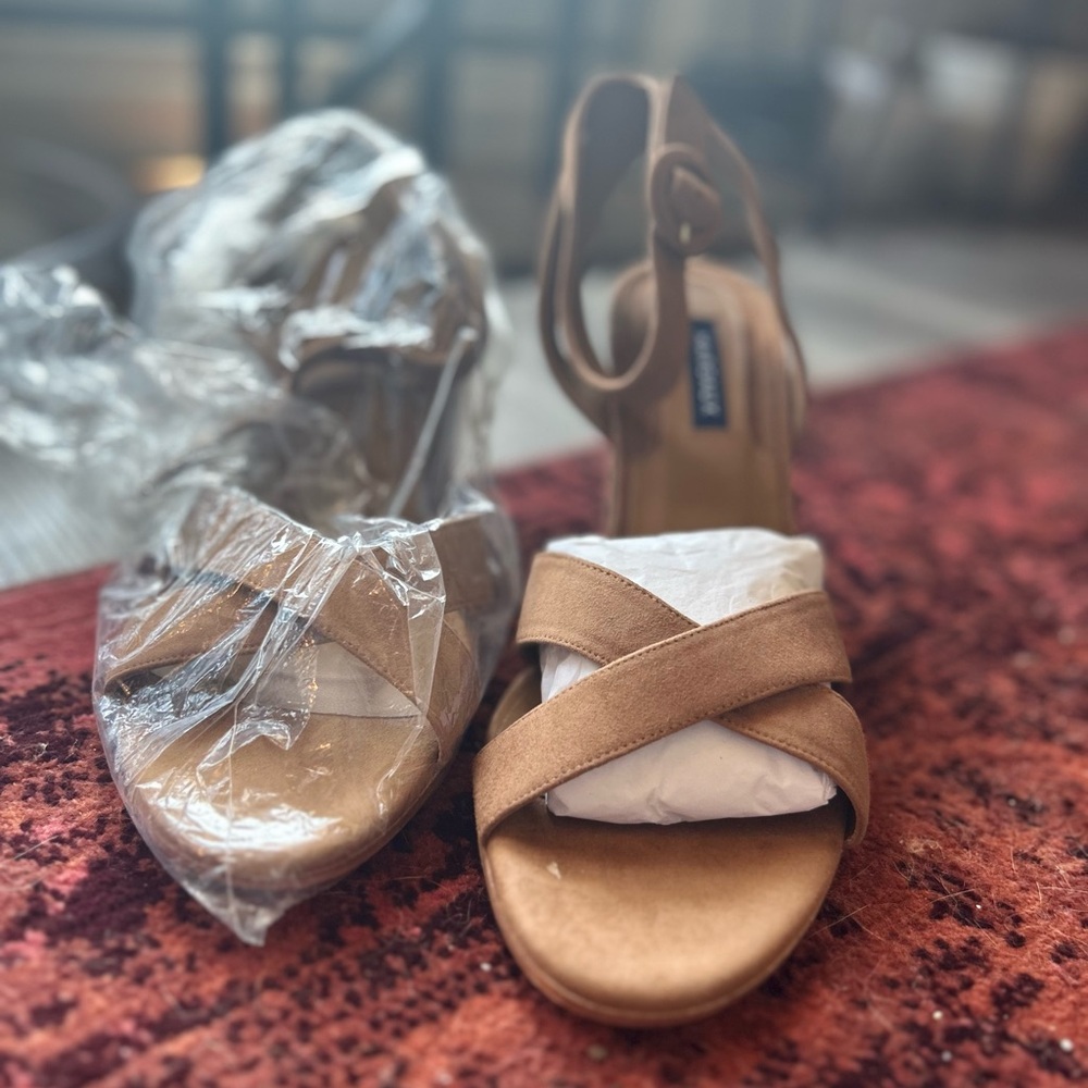 Margaux Handmade Nappa Leather Block Heeled Sandals